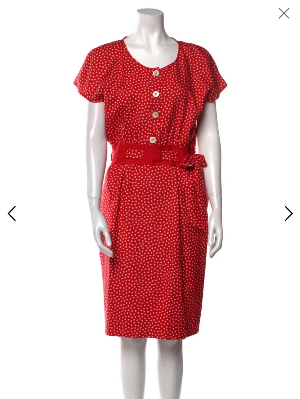 Vintage Valentino Red Polka Dot